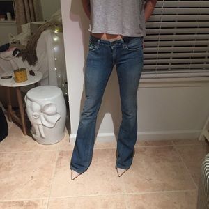 Vince Bell bottom jeans.